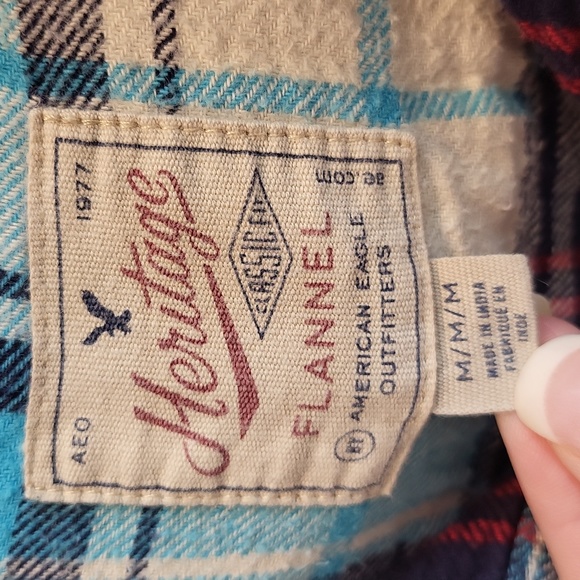American Eagle Plaid Heritage Flannel - Picture 7 of 9